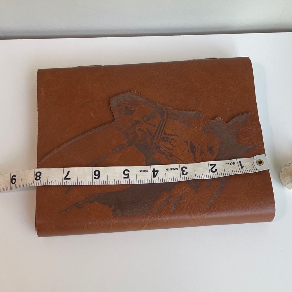 Cracker Barrel Horse Die Cut Leather Journal - Picture 11 of 12